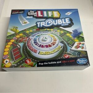 HASBRO GAME MASHUPS THE GAME OF LIFE / POP-O-MATIC TROUBLE GAME